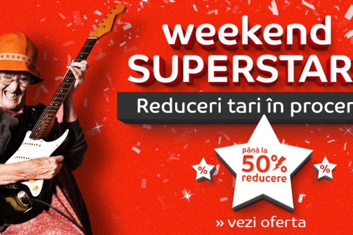 eMAG Weekend Superstars – Reduceri tari in procent! Pana la 50% discount