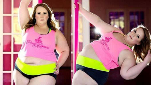 Are 150 de kilograme, dar numărul ei la bară a uimit o lume întreagă