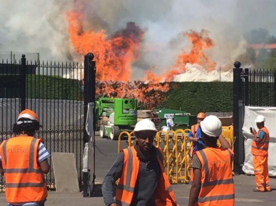 Incendiu la clubul de tenis Wimbledon
