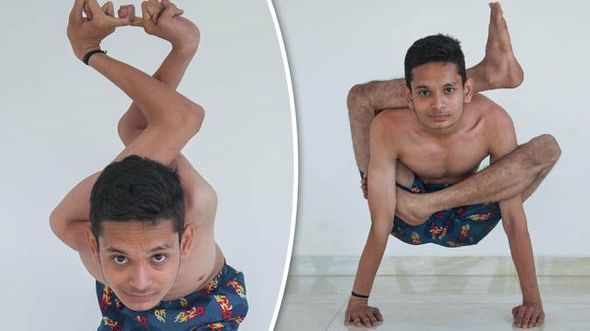 UIMITOR! Cel mai flexibil om din lume, parcă e făcut din cauciuc