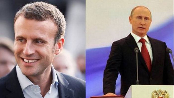 Macron, la întâlnirea cu Putin: Orice folosire a armelor chimice va duce la represalii imediate