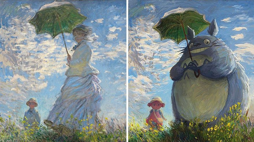 HILAR! Picturi celebre refăcute sub formă de personaje de desene animate