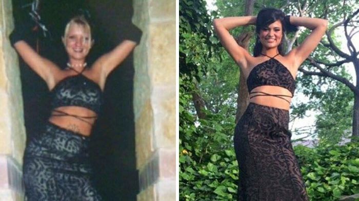 Aşa mamă, aşa fiică! Tinerele care au purtat la petrecerea de absolvire rochiile mamelor