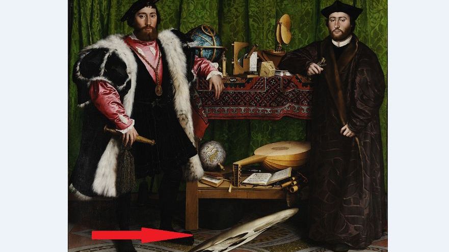 Acest tablou din 1533 era uitat. Într-o zi, cineva l-a privit din alt unghi și a văzut ceva șocant