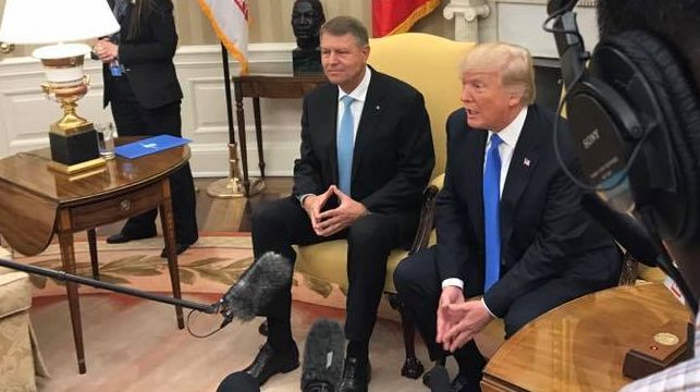 Primele imagini de la întâlnirea lui Klaus Iohannis cu Donald Trump