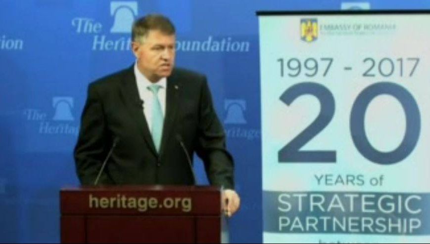 Iohannis, la Washington: Flancul Estic trebuie întărit. Avem nevoie de securitate și de prosperitate