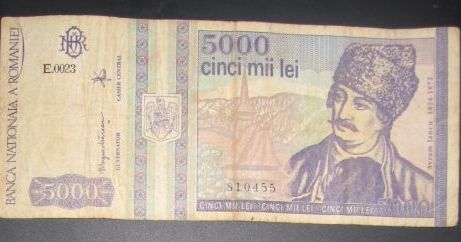 Mai ai pe acasă bancnote de 5000 de lei cu Avram Iancu. Iată cât valorează acum
