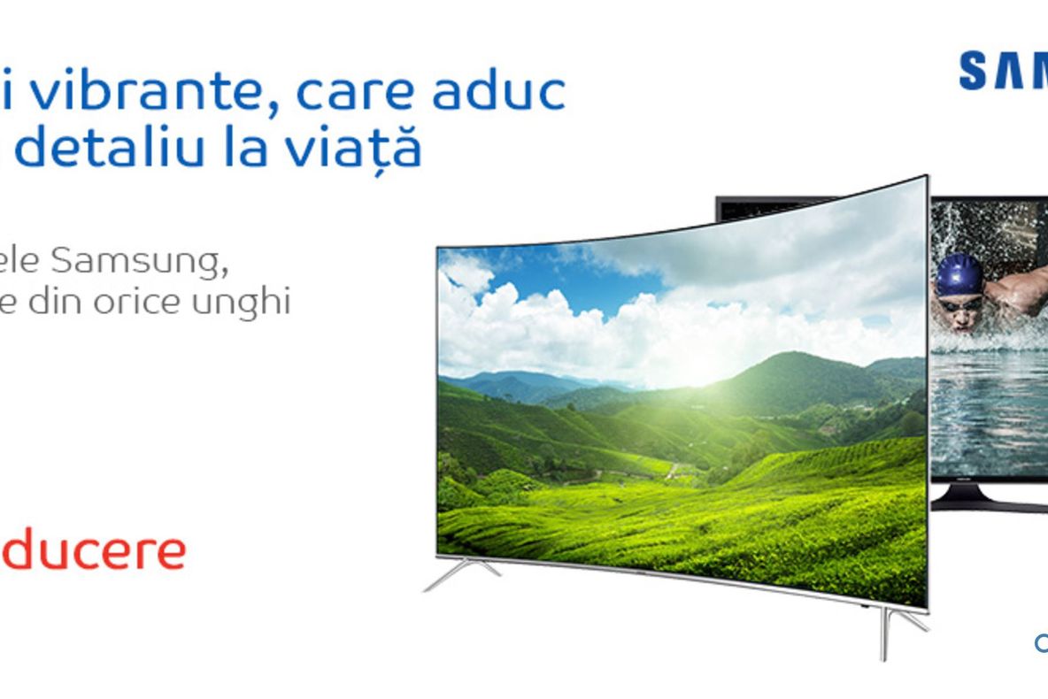 eMAG – Televizoarele Samsung au discounturi de 50%. Diagonala de 138cm, pret sub 3.000 de lei