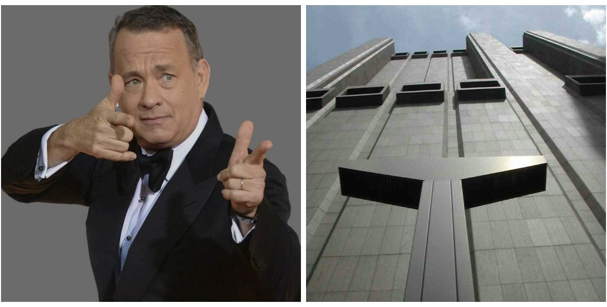 Tom Hanks a postat o poză HORROR: clădire de 29 etaje, fără nicio fereastră, a "răsărit" în New York