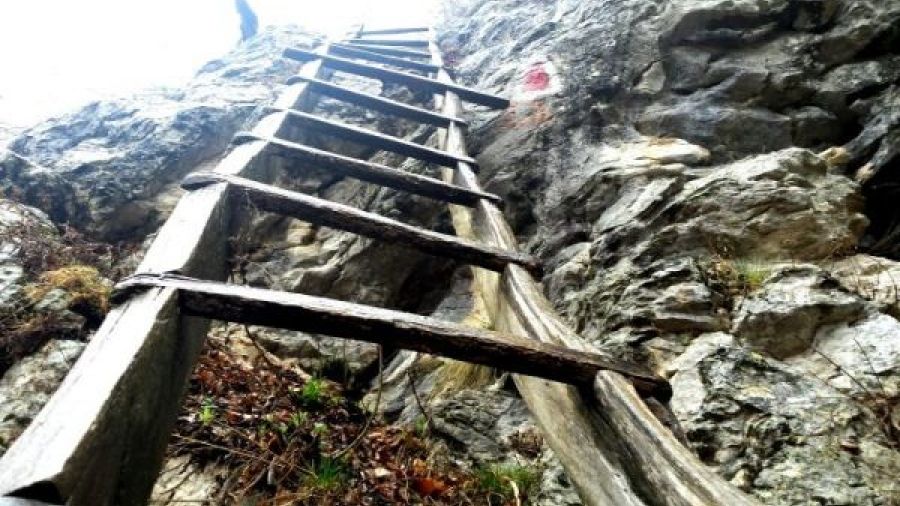Cătunul din România  mai aproape de nori, unde se ajunge cu scara