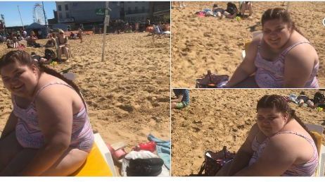 Și-a pus costumul de baie pe ea și a ieșit la plajă. Ce a urmat este EMOȚIONANT