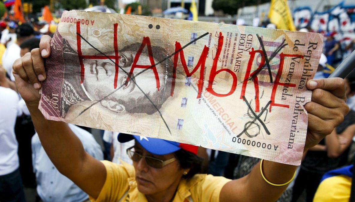 "Marşul foamei" în Venezuela: Poliția a intervenit cu gaze lacrimogene și gloanțe de cauciuc