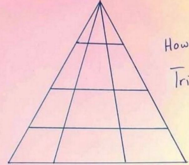 Oamenii de ştiinţă spun că persoanele care descoperă câte triunghiuri apar în poză au minţi geniale