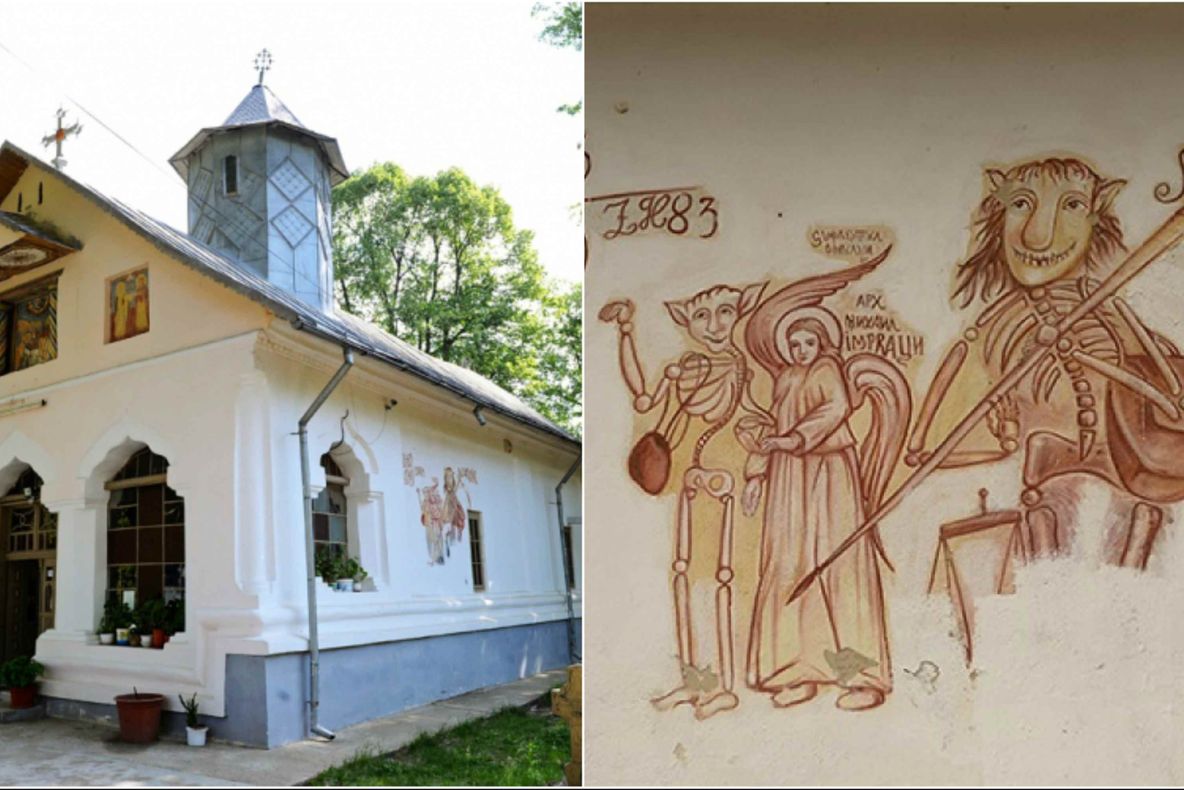 Biserica cu Moartea râzând, unul dintre cele mai misterioase locuri din România