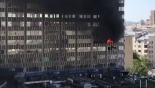 INCENDIU puternic în centrul Moscovei