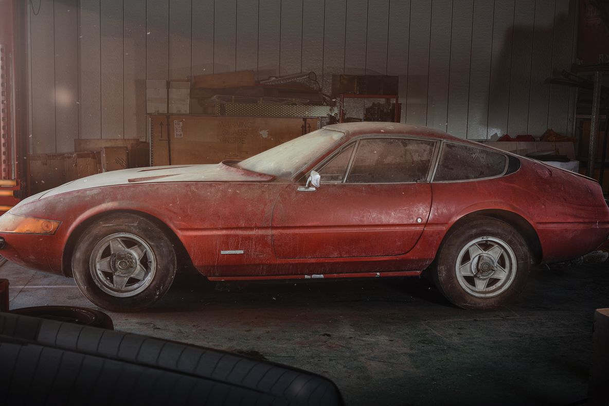 A găsit în garaj un Ferrari unicat din 1969. S-a uitat în el, s-a minunat. Îl vinde cu 2 milioane €