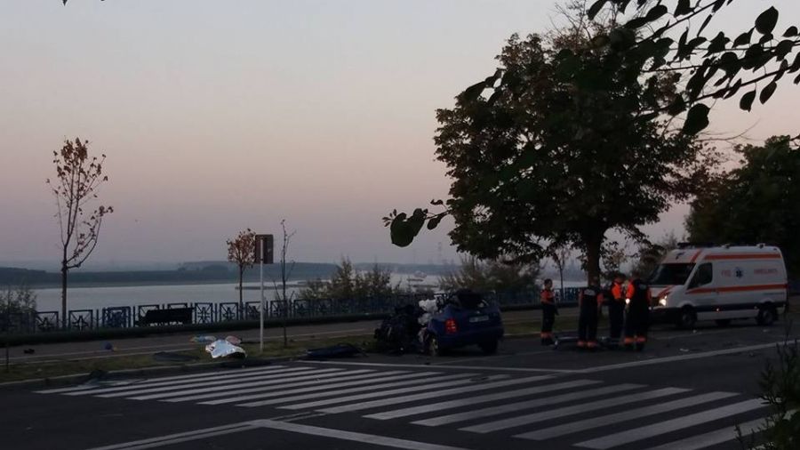 Tragedie fără margini. Doi tineri au murit într-un accident pe faleza Dunării