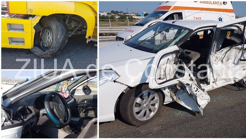 Accident cumplit pe autostrada A4: trei victime, după un impact violent cu un TIR