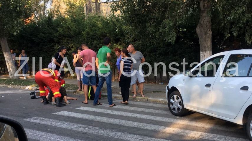 Grav accident în stațiunea Mamaia! O femeie a fost lovită chiar pe trecerea de pietoni