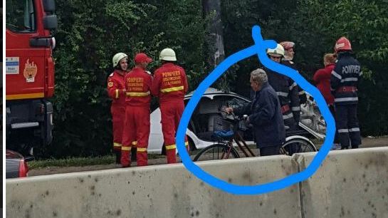Moarte suspectă a unui biciclist care se uita la operaţiunile de salvare de la accidentul de pe DN1