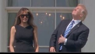 Trump și-a pus sănătatea în pericol! Iată ce a făcut în timpul eclipsei de soare