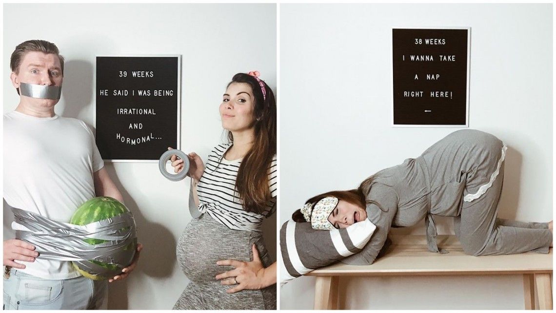 Tot ADEVĂRUL despre SARCINĂ, în cele mai haioase fotografii făcute de o mamă creativă