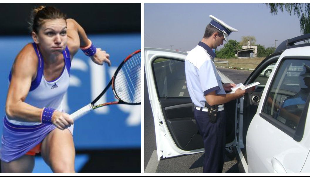 Agentul l-a oprit pentru viteză excesivă. Ce a scris în procesul verbal. A dat vina pe Simona Halep
