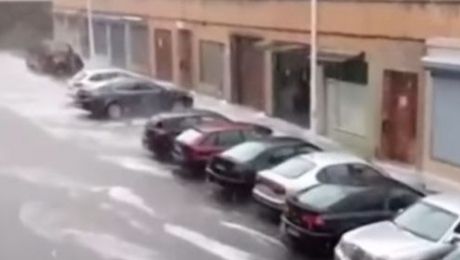 Un fenomen meteo EXTREM a făcut ravagii în Spania. Locuitorii unui oraș, șocați de ce s-a întâmplat