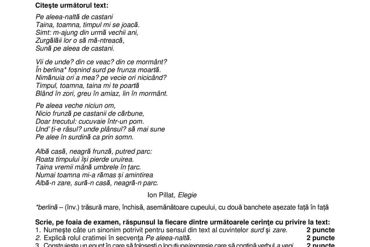 Subiecte şi rezultate BAC 2017. Consultă subiectele şi baremul la ROMÂNĂ BAC 2017 sesiunea de toamnă