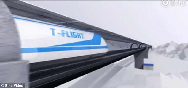 "Trenul zburător" din China va prinde 2.500 km pe oră! Cum arată proiectul