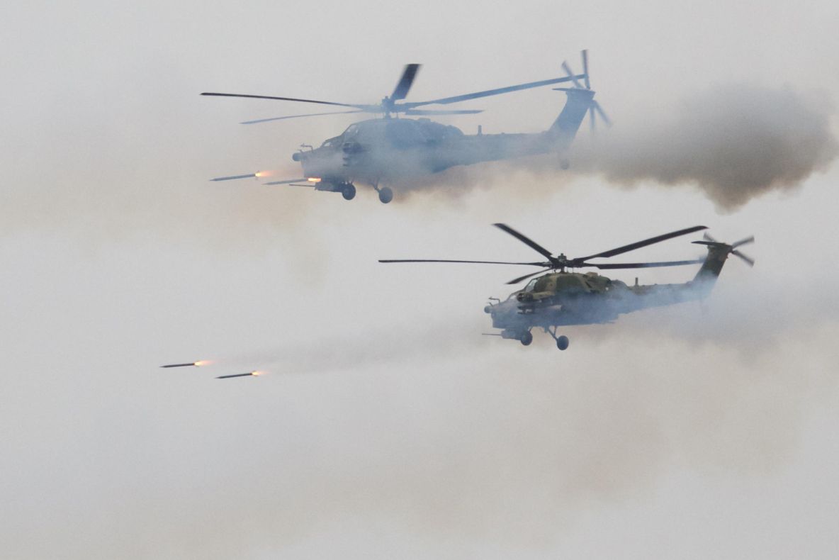 Elicopterele rusești, atac accidental cu rachete lângă Sankt Petersburg