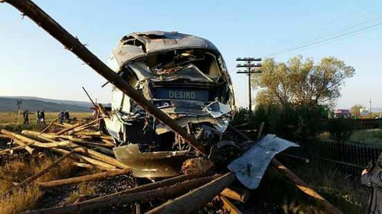Accident groaznic de tren în Mureş. FOTO
