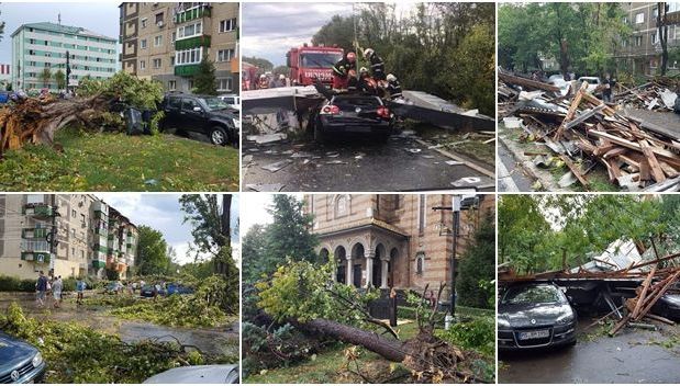 VIDEO. Un loc de vis din Timişoara, spulberat de furtună