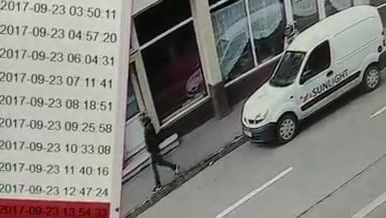 VIDEO. Proprietarul unei maşini disperat, după ce i-a fost spartă maşina