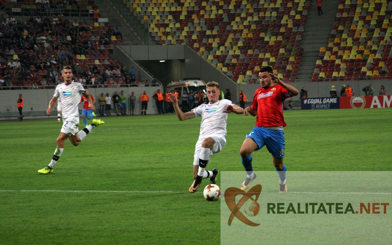 Momentul-cheie din FCSB - Plzen, surprins de realitatea.net din alt unghi