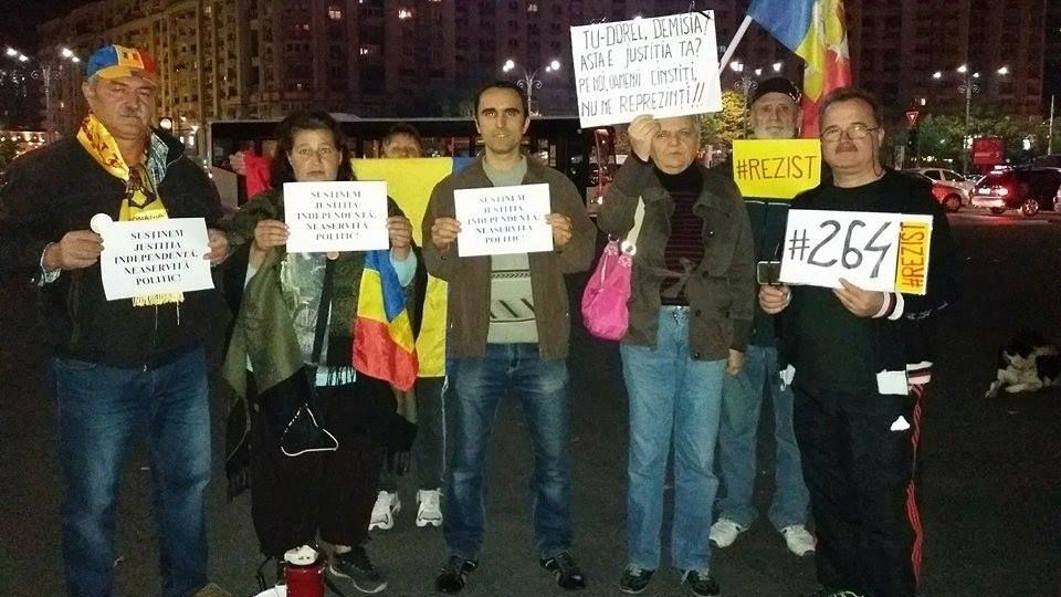 VIDEO. Protest în Piaţa Victoriei