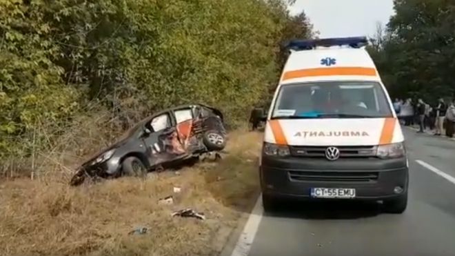 VIDEO. Patru răniţi, după un ACCIDENT GRAV în Constanţa. A fost solicitat elicopterul SMURD 