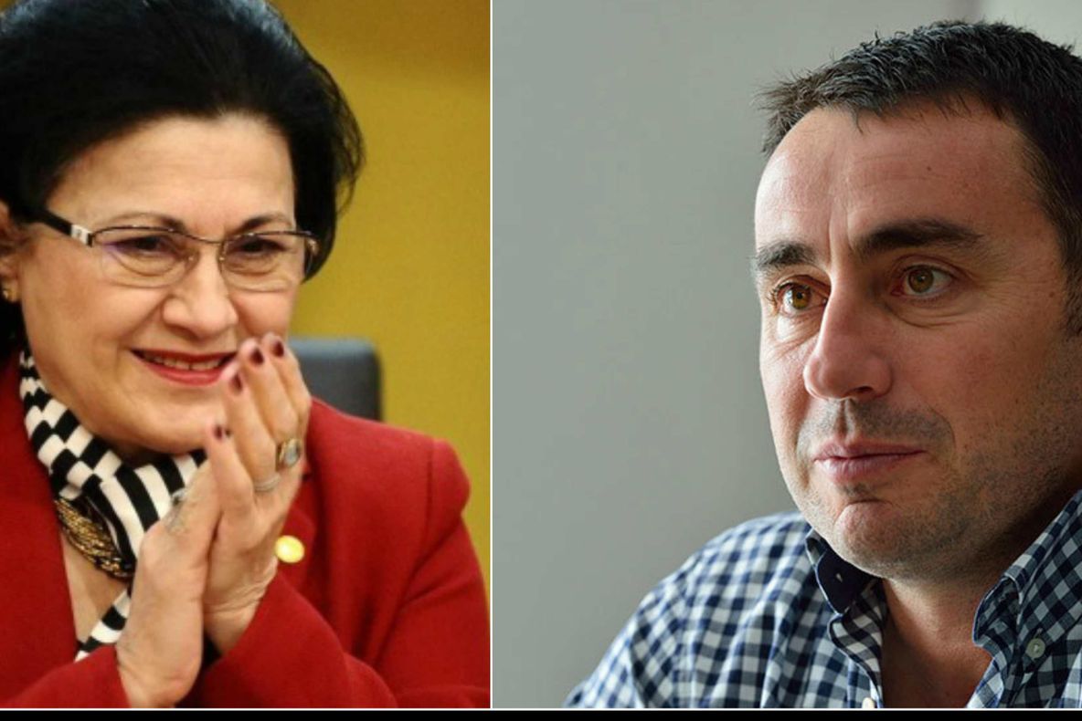 Dinu Pescariu o bagă la apă pe Ecaterina Andronescu