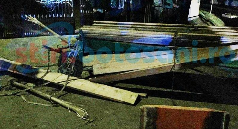 Accident grav, în jud. Botoşani: o victimă, după ce o căruţă a fost spulberată de un autoturism
