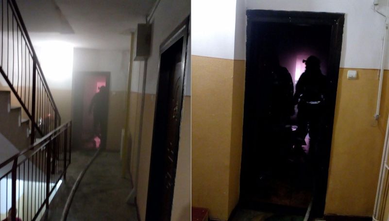 Incendiu puternic într-un bloc din Constanța! Intervin pompierii