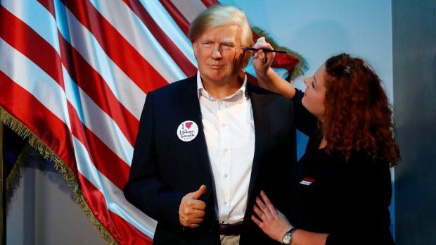 Statuie din ceară a lui Donald Trump, la muzeul Madame Tussauds din Berlin