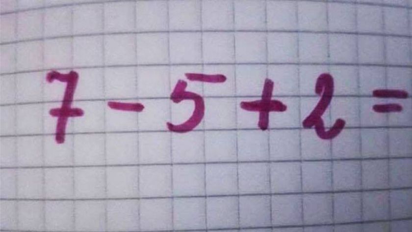Problema de matematică care a revoltat internetul: Cât fac 7-5+2=?