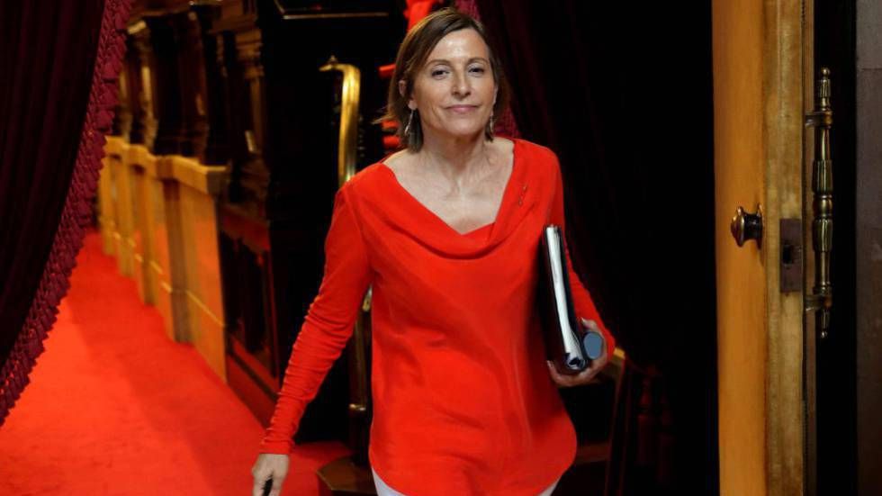 Preşedinta parlamentului catalan a fost eliberată pe cauţiune