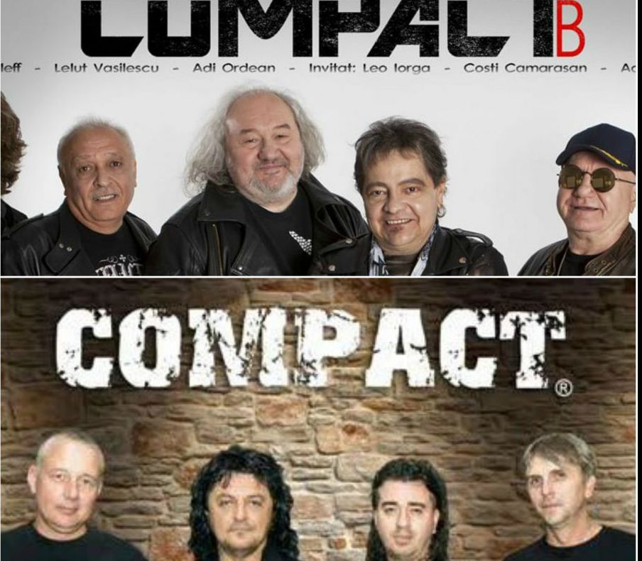 Cele două trupe Compact se vând ca la piață. Una folosește simbolul de ”produs original”