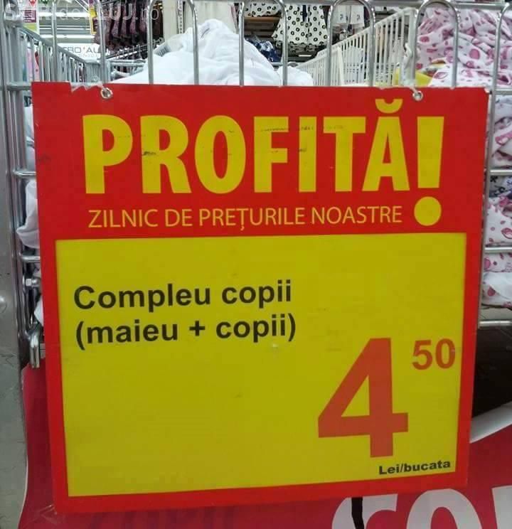IMAGINI amuzante din supermarketurile româneşti. Nu se poate! Vei muri de râs