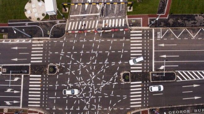 Marcajele virale din Timişoara, luate la mişto de ziariştii din Marea Britanie: "Drumul spre IAD"