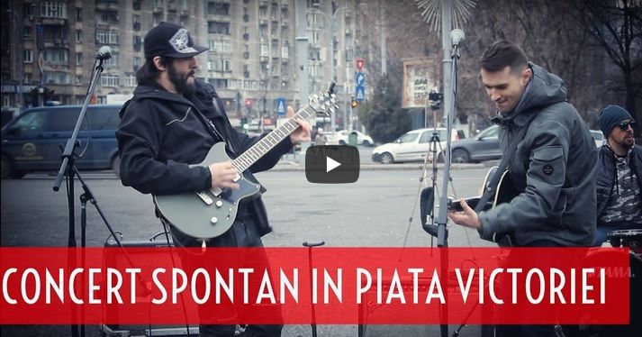 Mişcarea #Rezist, un nou conflict cu jandarmii. "Sper sa fiu ultimul protestatar amendat pe 2017!"