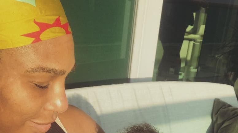 Serena Williams cu bebelușul în brațe, mesaj emoționant pentru toate mamele 
