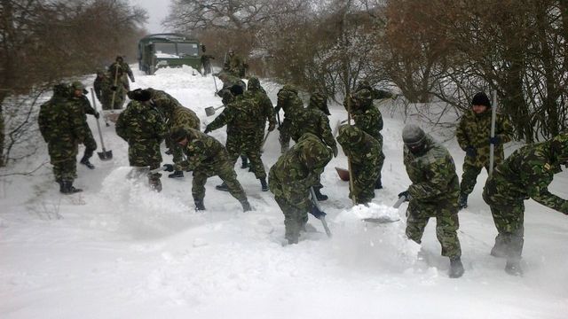 COD GALBEN de vânt și ninsori. Mobilizare uriașă a militarilor 