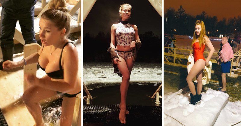 Cum arată RUSOAICELE care fac baie în apa îngheţată, pe un GER năpraznic 